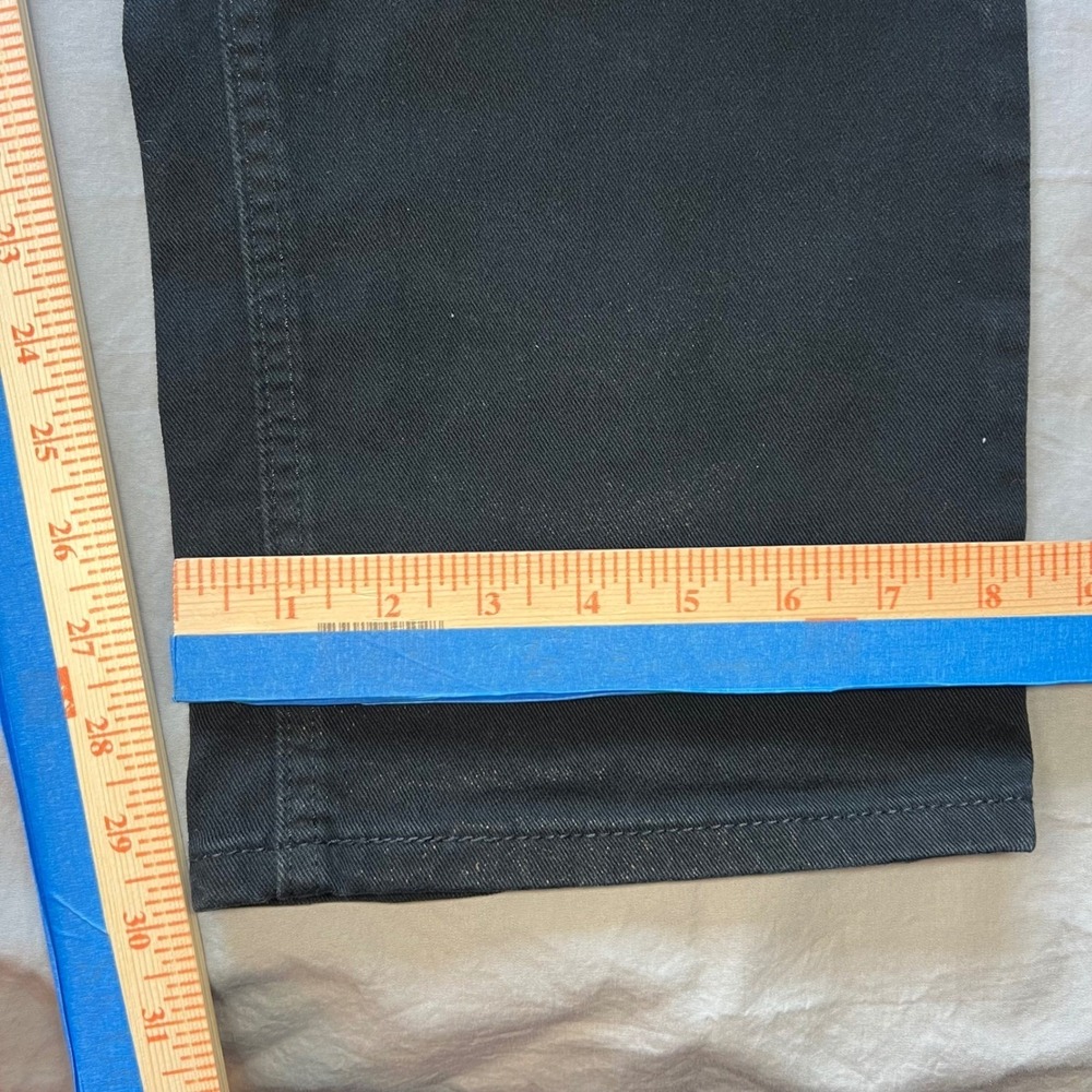 LEVI'S 541 Jeans Mens 42x32 Black Denim Holes Casual Comfort Stretch Paint Stain - Picture 5 of 16
